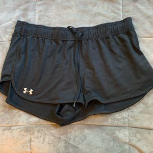 Black athletic shorts